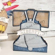 Load image into Gallery viewer, Standing Chunky America Shelf Sitter SVG File | Laser Cut File | Glowforge | USA | America | 4th of July SVG | Patriotic | Freedom