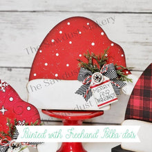 Load image into Gallery viewer, Santa Hat Shelf Sitters SVG File | Laser Cut File | Santa Hat SVG File | Christmas Shelf Sitter | Christmas SVG