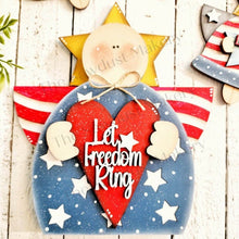 Load image into Gallery viewer, Lady Liberty Angel Shelf Sitter & Ornament SVG File | Laser Cut File | Glowforge | USA | America | 4th of July | Patriotic SVG | Liberty svg