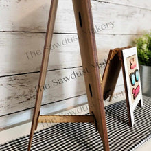 Load image into Gallery viewer, Interchangeable Sandwich Board Standing Frame Bundle SVG | Laser Cut File | Glowforge | Insert Frame | Seasonal Interchangeable