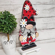 Load image into Gallery viewer, Large Ladybug Gnome SVG File | Laser Cut File | Standing Ladybug Gnome SVG | Gnome | Gnome Shelf Sitter | Summer Gnome | Summer SVG