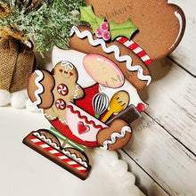 Load image into Gallery viewer, Large Gingerbread Baker Gnome SVG File | Laser Cut File | Standing Gingerbread Gnome SVG | Gnome | Gnome Shelf Sitter | Baker Gnome SVG