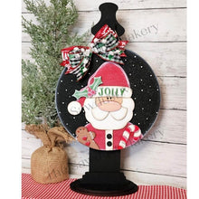 Load image into Gallery viewer, Jolly Santa 10.5" Door Hanger SVG File | Laser Cut File | Christmas SVG File | Door Hanger SVG | Santa Claus Laser file | Christmas svg
