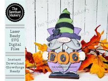 Load image into Gallery viewer, Vampire Gnome SVG File | Laser Cut File | Glowforge | Standing Vampire Gnome SVG File | SVG | Gnome Shelf Sitter | Boo | Halloween Gnome
