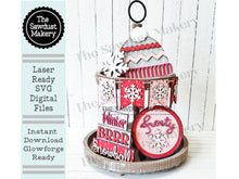 Load image into Gallery viewer, Winter Snowflake SVG File | Laser Cut File | Glowforge | Let it Snow | Winter SVG | Snowflake | Stocking Hat | Snowball | Brrr