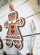 Load image into Gallery viewer, Gingerbread Ornament Bundle SVG File | Laser Cut File | Camper SVG File | Christmas Ornament svg | Gingerbread SVG | Cookie Sheet svg