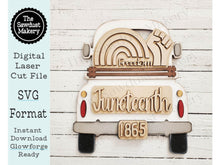 Load image into Gallery viewer, Add-on for Interchangeable Farmhouse Truck SVG | 12" and 24" Truck SVG | Juneteenth Truck | Juneteenth Truck Interchangeable SVG