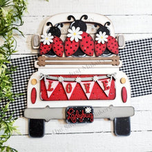 Load image into Gallery viewer, Add-on for Interchangeable Farmhouse Truck SVG | 12" and 24" Truck SVG | Ladybug Truck | Daisies | Ladybug Summer Truck Interchangeable SVG