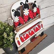 Load image into Gallery viewer, Add-on for Interchangeable Farmhouse Truck SVG | 12" and 24" Truck SVG | Ladybug Truck | Daisies | Ladybug Summer Truck Interchangeable SVG