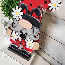 Load image into Gallery viewer, Large Ladybug Gnome SVG File | Laser Cut File | Standing Ladybug Gnome SVG | Gnome | Gnome Shelf Sitter | Summer Gnome | Summer SVG