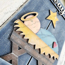 Load image into Gallery viewer, Nativity Pallet Sign Door Hanger SVG File | Laser Cut File | Christmas SVG File | Door Hanger svg | Nativity SVG | Away in a Manger