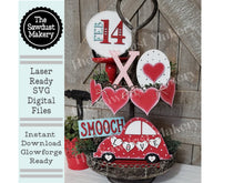 Load image into Gallery viewer, Valentine Tiered Tray - Valentine Svg Laser, Love Bug SVG, digital cut file laser & Glowforge svg, pdf, jpg