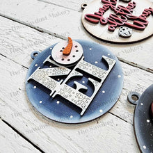 Load image into Gallery viewer, Christmas Holiday Ornament Bundle SVG File | Laser Cut File | Christmas Ornaments | Ornament SVG | Christmas svg | Snowman | Gingerbread