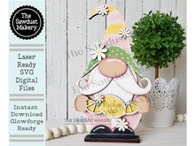 Load image into Gallery viewer, Lemonade Gnome SVG File | Laser Cut File | Standing Lemonade Gnome SVG | Gnome | Gnome Shelf Sitter | Pucker Up | Lemon SVG