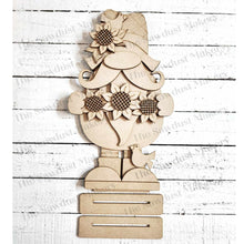 Load image into Gallery viewer, Fall Sunflower Large Gnome SVG File | Laser Cut File | Standing Sunflower Gnome SVG File | Gnome Shelf Sitter | Fall | Sunflowers | Crows