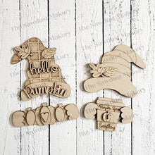 Load image into Gallery viewer, Add-on Interchangeable Gnome SVG File | Hello Pumpkin Fall Add-on | Laser Cut File | Fall Gnome SVG File | SVG | Gnome | Gnome Shelf Sitter