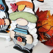 Load image into Gallery viewer, Add-on Interchangeable Gnome SVG File | Hello Pumpkin Fall Add-on | Laser Cut File | Fall Gnome SVG File | SVG | Gnome | Gnome Shelf Sitter
