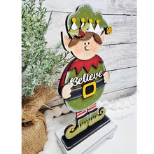 Load image into Gallery viewer, Standing Elf Boy SVG File | Laser Cut File | Standing Christmas Elf SVG | Elf | Elf Shelf Sitter | Christmas SVG