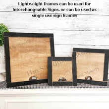 Load image into Gallery viewer, Farmhouse Framed Sign Holder SVG | Interchangeable Frame SVG | Laser Cut File | Framed Sign SVG | Home Decor svg | Chunky Frame