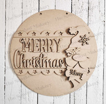 Load image into Gallery viewer, Merry Christmas Santa Gnome 10.5" Door Hanger SVG File | Laser Cut File | Christmas SVG File | Door Hanger SVG | Christmas svg