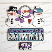 Load image into Gallery viewer, Add-on for Interchangeable Farmhouse Truck SVG | 12" and 24" Truck SVG | In the Meadow Snowmen Truck | Snowman Interchangeable SVG