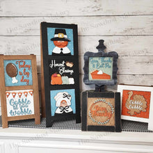 Load image into Gallery viewer, Thanksgiving Sign Laser Cut File | Farmhouse Interchangeable Leaning Sign Bundle File SVG | Glowforge | Farmhouse Signs