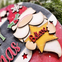 Load image into Gallery viewer, Merry Christmas Santa Gnome 10.5" Door Hanger SVG File | Laser Cut File | Christmas SVG File | Door Hanger SVG | Christmas svg