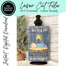 Load image into Gallery viewer, Nativity Pallet Sign Door Hanger SVG File | Laser Cut File | Christmas SVG File | Door Hanger svg | Nativity SVG | Away in a Manger