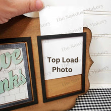 Load image into Gallery viewer, Decorative Interchangeable Sign & Photo Holder SVG | Interchangeable Frame SVG | Laser Cut File | Framed Sign SVG | Home Decor svg