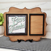 Load image into Gallery viewer, Decorative Interchangeable Sign & Photo Holder SVG | Interchangeable Frame SVG | Laser Cut File | Framed Sign SVG | Home Decor svg