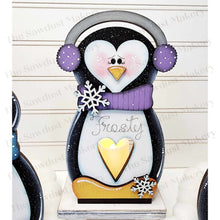 Load image into Gallery viewer, Penguin Candle Votive Shelf Sitter SVG File | Laser Cut File | Christmas SVG | Snowman svg | Votive Candles | Winter SVG