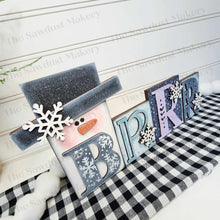 Load image into Gallery viewer, Brrr Word Block SVG | Christmas Word Block SVG | SVG File | Laser Cut File | Glowforge | Mantle Decor svg | Christmas svg