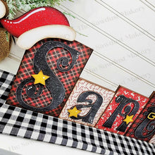 Load image into Gallery viewer, Santa Word Block SVG | Christmas Word Block SVG | SVG File | Laser Cut File | Glowforge | Mantle Decor svg | Christmas svg