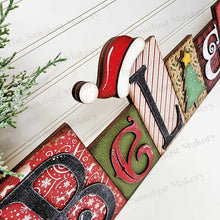Load image into Gallery viewer, Believe Word Block SVG | Christmas Word Block SVG | SVG File | Laser Cut File | Glowforge | Mantle Decor svg | Christmas svg