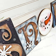 Load image into Gallery viewer, Snow Word Block SVG | Christmas Word Block SVG | SVG File | Laser Cut File | Glowforge | Mantle Decor svg | Christmas svg