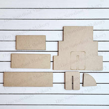 Load image into Gallery viewer, Word Stacker Individual Section Base - Add on | Mini Word Block SVG | SVG File | Laser Cut File | Glowforge | Tiered Tray Laser decor SVG