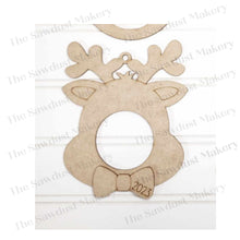 Load image into Gallery viewer, Christmas Holiday Photo Frame Ornaments SVG File | Laser Cut File | Ornament SVG | Snowman Ornament SVG | Santa Ornament svg | Glowforge