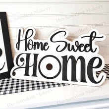 Load image into Gallery viewer, Interchangeable Home Sweet Home Sign Frame Bundle SVG | Laser Cut File | Glowforge | 3" Round Insert Frame | Seasonal Interchangeable