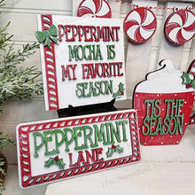 Load image into Gallery viewer, Peppermint Mocha Tiered Tray SVG File | Laser Cut File | Glowforge | Peppermint SVG | Hot Cocoa SVG | Peppermint Mocha svg