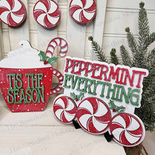 Load image into Gallery viewer, Peppermint Mocha Tiered Tray SVG File | Laser Cut File | Glowforge | Peppermint SVG | Hot Cocoa SVG | Peppermint Mocha svg