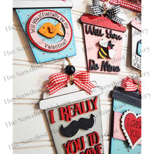 Load image into Gallery viewer, Valentine Latte Cup Ornament Gift Card Holder Laser Cut SVG File | Valentine Card Holders | Laser SVG File | Glowforge | Gift Tag SVG