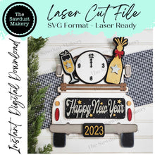 Load image into Gallery viewer, Add-on for Interchangeable Farmhouse Truck SVG | 12" and 24" Truck SVG | New Year Truck | Happy New Year Interchangeable SVG