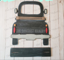 Load image into Gallery viewer, Farmhouse Truck SVG | Interchangeable Farmhouse Truck Starter | 12" and 24" Truck SVG | Laser Cut File | Interchangeable Truck SVG