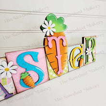 Load image into Gallery viewer, Easter Word Block SVG | Word Block SVG | SVG File | Laser Cut File | Glowforge | Mantle Decor svg | Easter svg