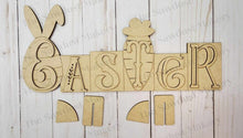 Load image into Gallery viewer, Easter Word Block SVG | Word Block SVG | SVG File | Laser Cut File | Glowforge | Mantle Decor svg | Easter svg
