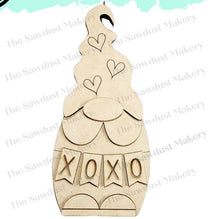 Load image into Gallery viewer, Valentine Mini Gnome Shelf Sitter SVG File | Laser SVG Cut File | Glowforge | Gnome SVG Laser Cut File | Gnome Shelf Sitter svg | xoxo
