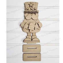 Load image into Gallery viewer, Standing Mini Uncle Sam SVG File | Lucky | Laser Cut File | 4th of July SVG File | svg | USA | Patriotic Shelf Sitter