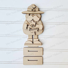 Load image into Gallery viewer, Standing Mini Canadian Mountie SVG File | Lucky | Laser Cut File | Canada SVG File | Oh Canada | Canada Day Shelf Sitter