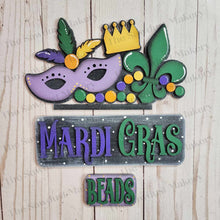 Load image into Gallery viewer, Add-on for Interchangeable Farmhouse Truck SVG | 12" and 24" Truck SVG | Mardi Gras Truck | Party | Mardi Gras Interchangeable SVG