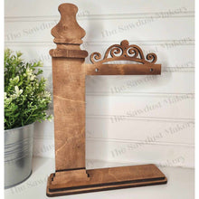 Load image into Gallery viewer, Interchangeable Seasonal Standing Calendar & Sign Frame SVG | Laser Cut File | Glowforge | 4.25 Sign Insert Frame | Seasonal Interchangeable